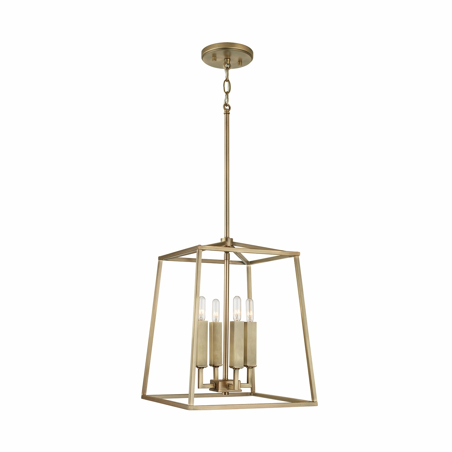 Thea Four Light Foyer Aged Brass Ceiling Light Fixtures on sale