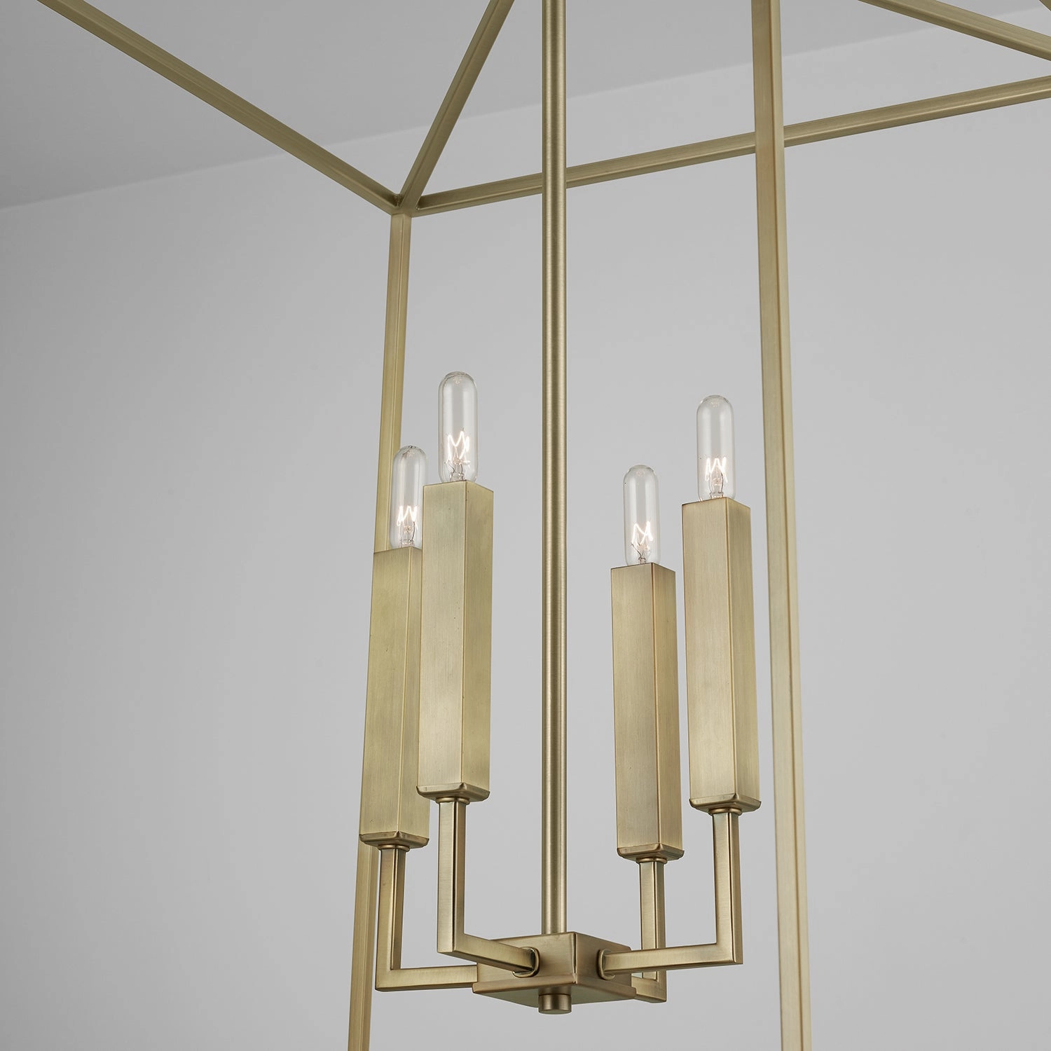 Thea Four Light Foyer Aged Brass Ceiling Light Fixtures on sale