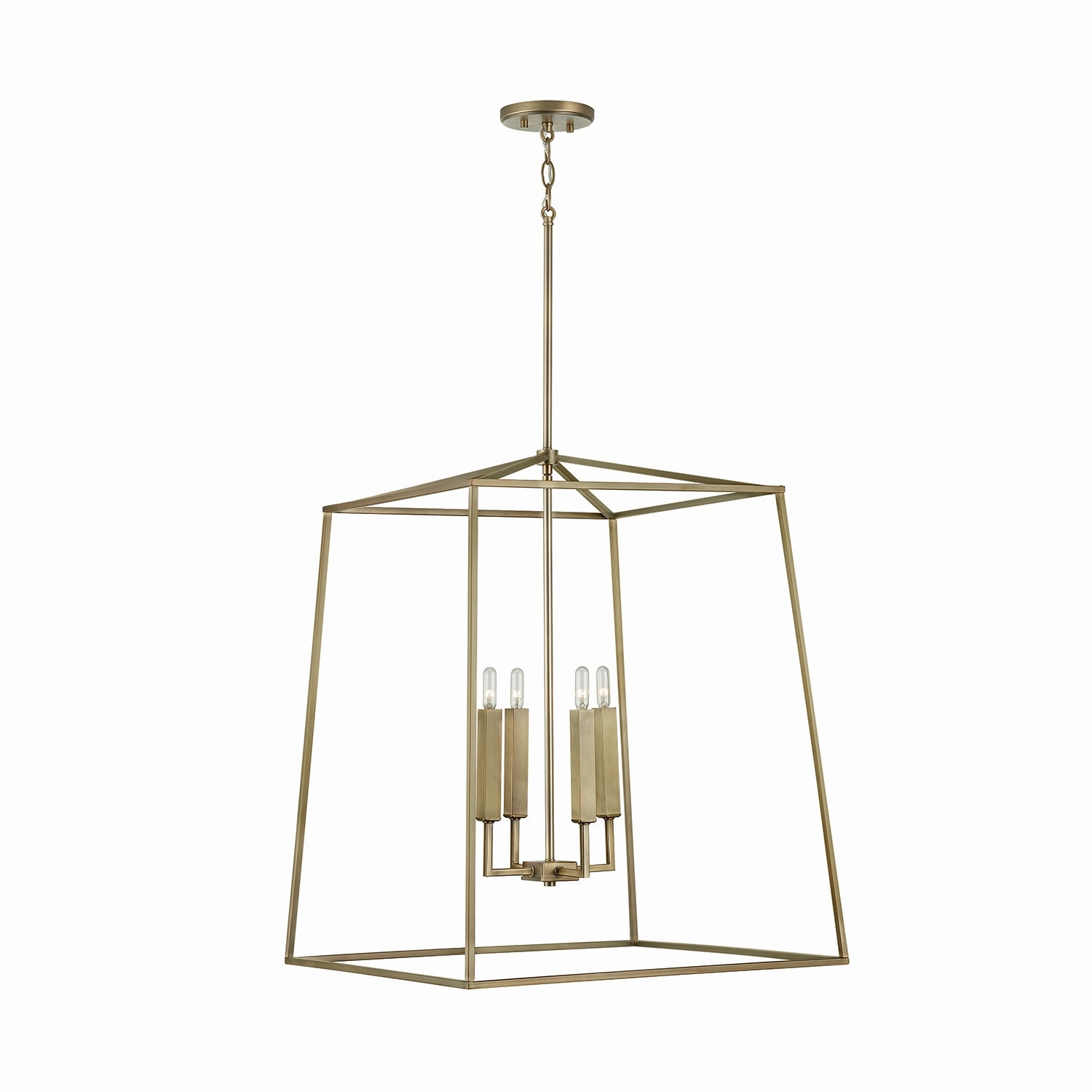 Thea Four Light Foyer Aged Brass Ceiling Light Fixtures on sale
