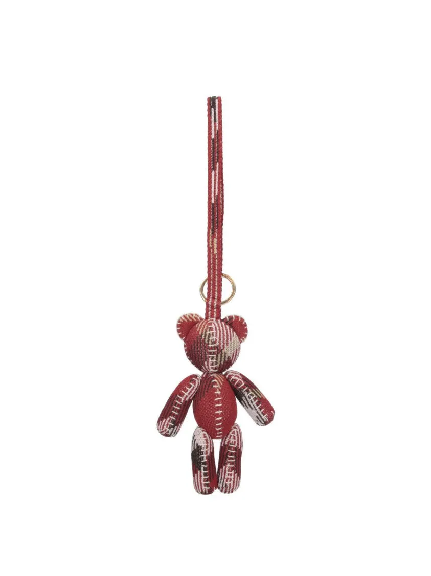 Thomas" Bear Keychain ?Red