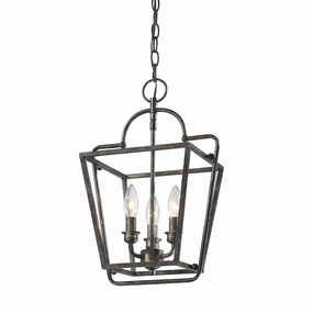 Three Light Pendant Antique Silver Ceiling Lights Lighting best price