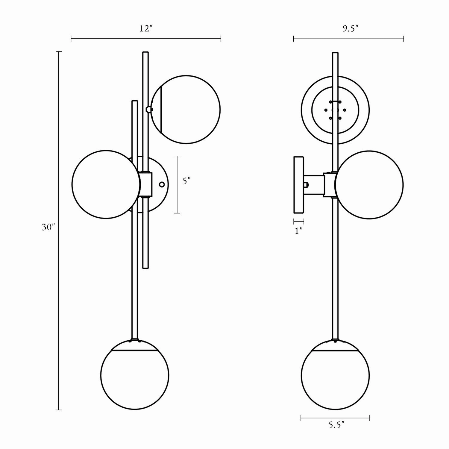 Three Light Wall Lamp Brass Designer Wall Lights store deal