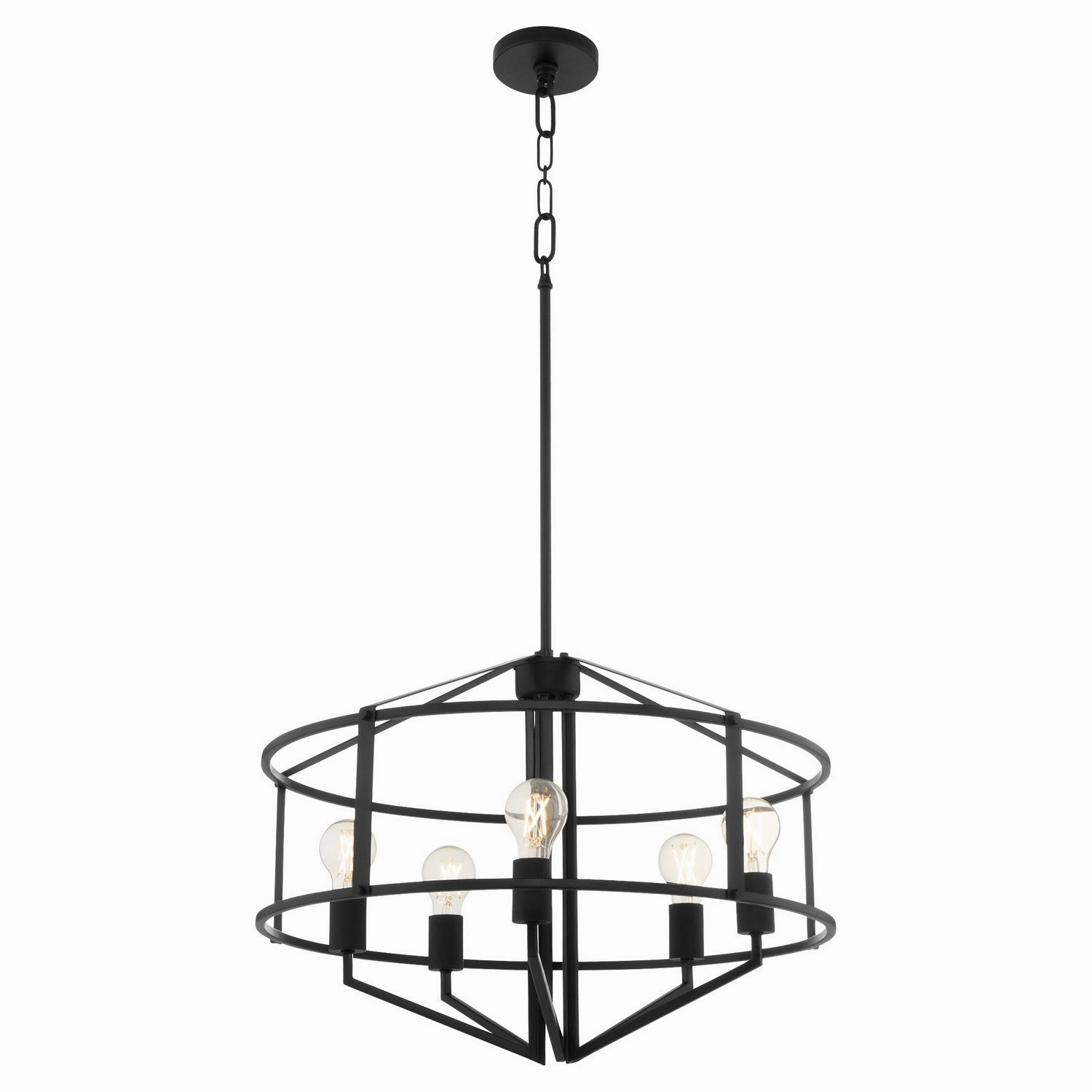 Tobin Five Light Pendant Matte Black Energy-saving Ceiling Lights store