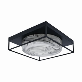 Toltec Flush Mounts 858-mb-9 Ceiling Light - Matte Black Online shop Ceiling Lights