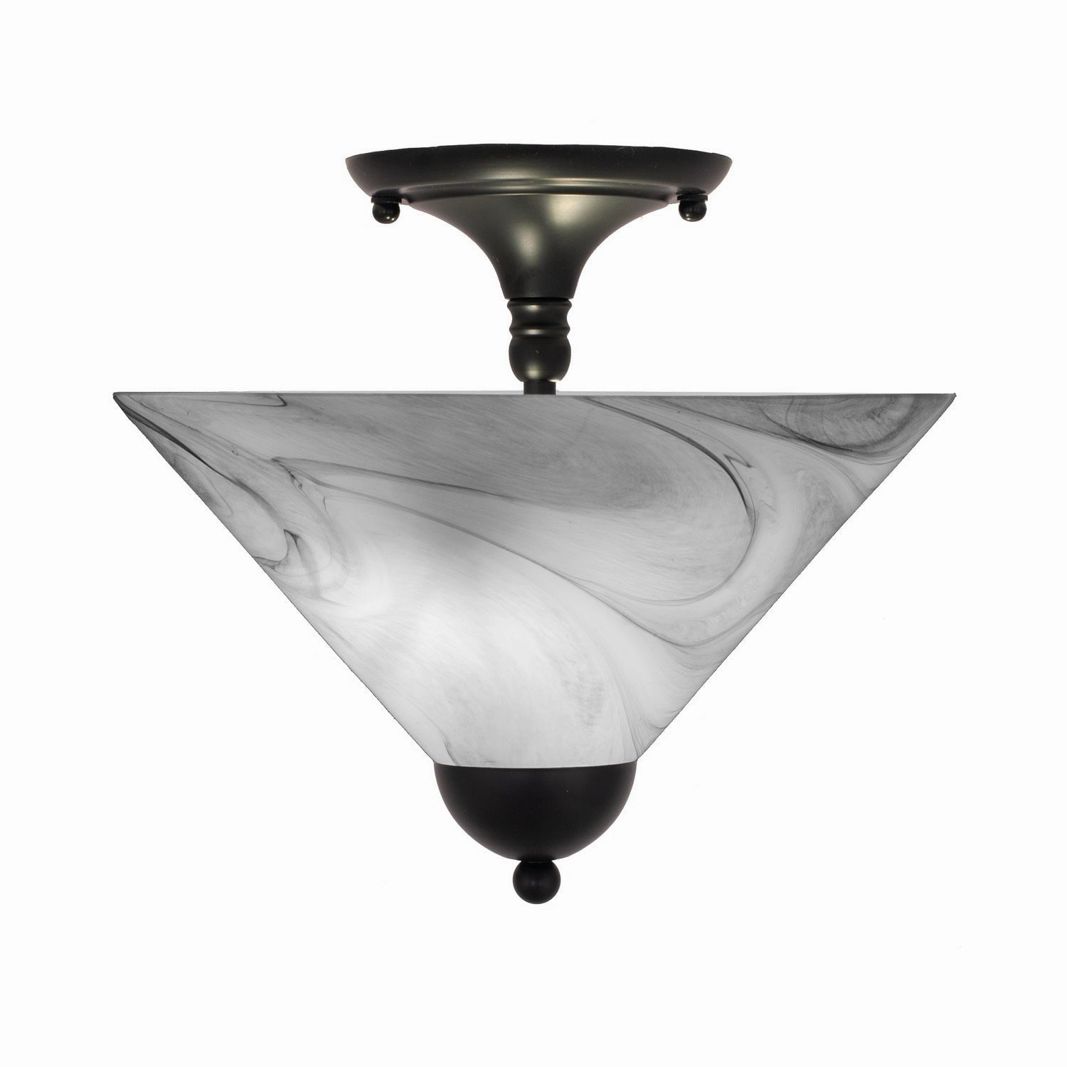 Toltec Semi-Flushes 120-mb-2129 Ceiling Light - Matte Black Online shop Ceiling Lights