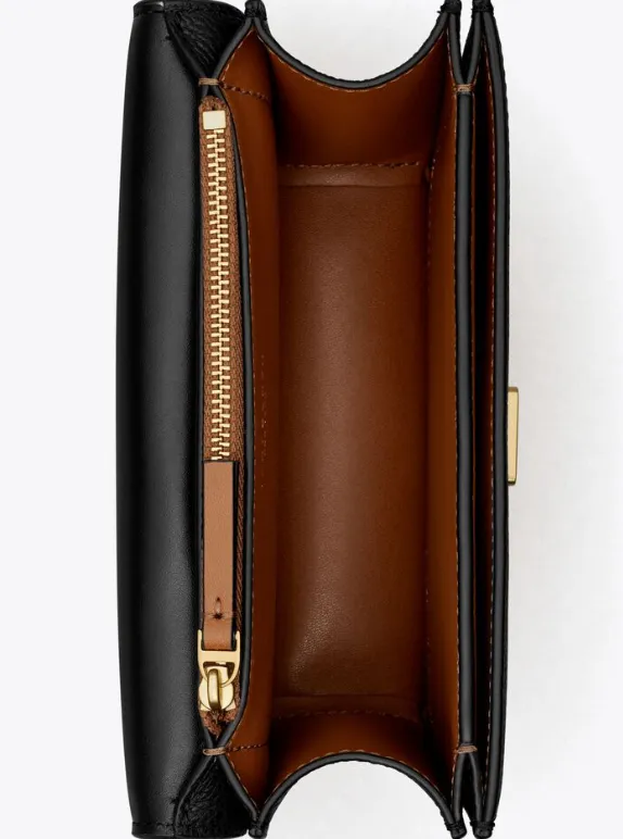 Tory Burch Small Eleanor Pebbled Convertible Shoulder Bag