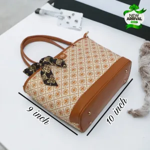 Tory Shoulder Bag with Scarf (Brown)