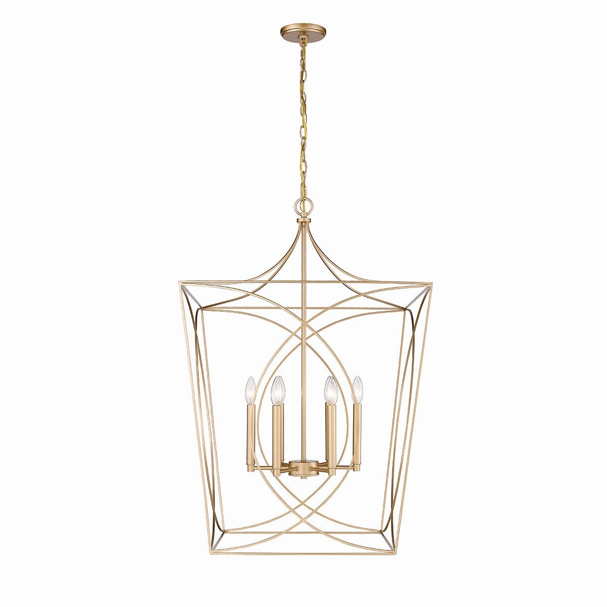 Tracy Six Light Pendant Painted Modern Gold Ceiling Lights Lighting cheap deals