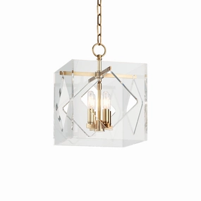 Travis Four Light Lantern Aged Brass Ceiling Lights Lighting buy online