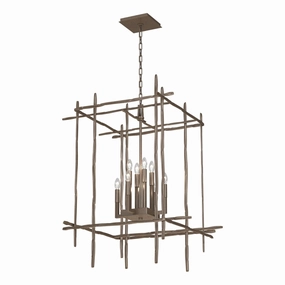 Tura Eight Light Chandelier Bronze Ceiling Lights Lighting outlet store