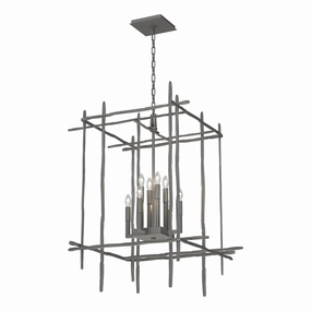 Tura Eight Light Chandelier Natural Iron Ceiling Lights Lighting outlet store