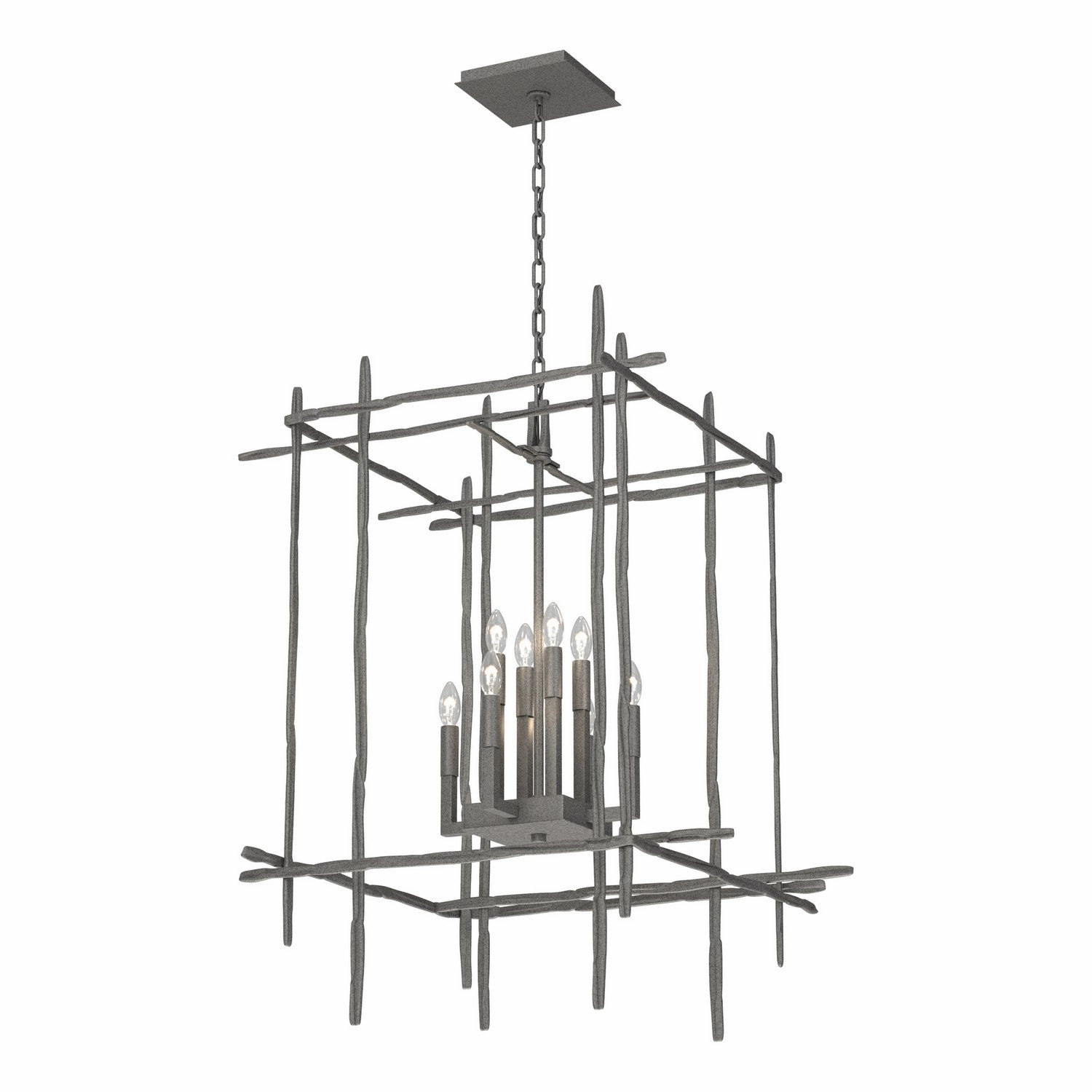 Tura Eight Light Chandelier Natural Iron Ceiling Lights Lighting outlet store