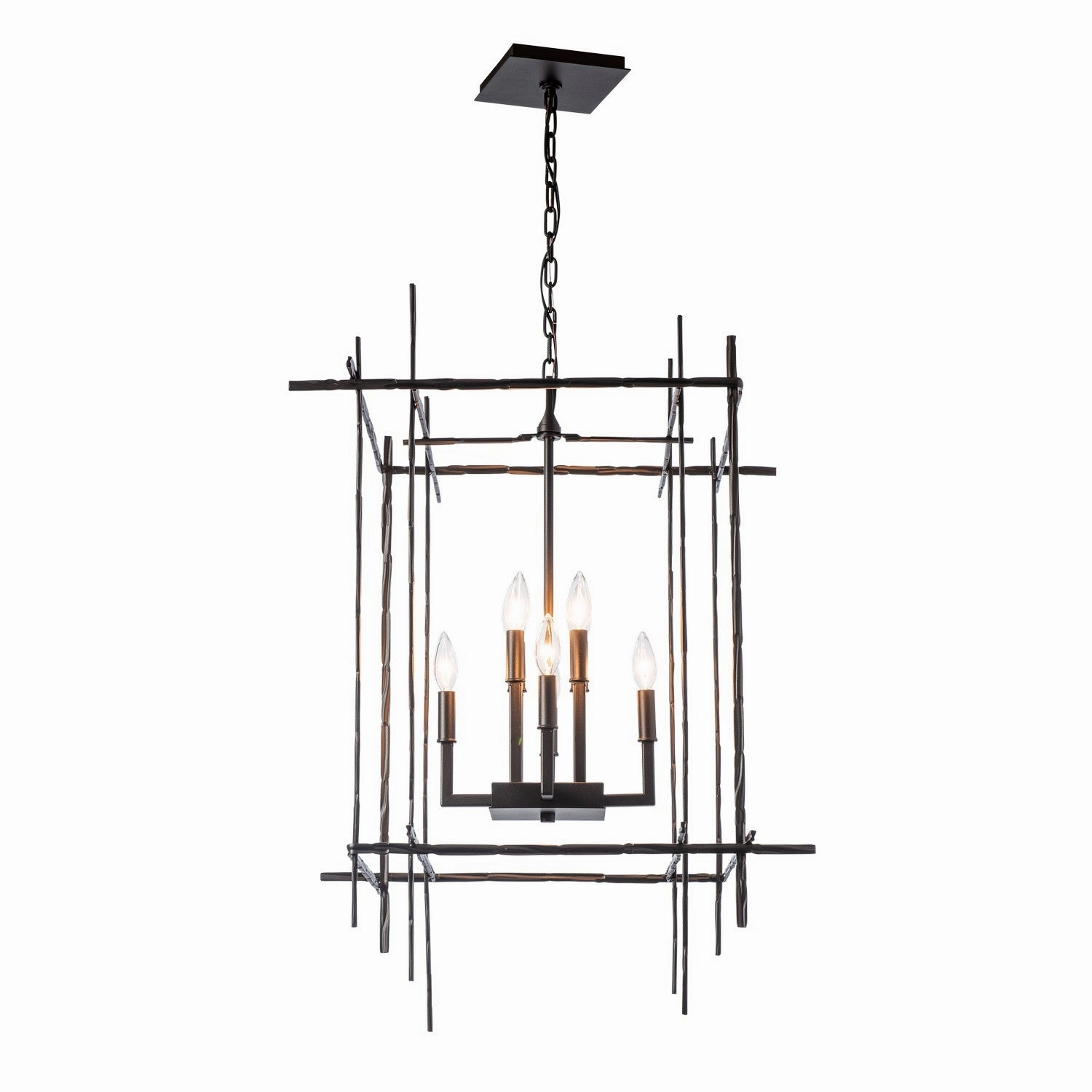 Tura Eight Light Chandelier Oil Rubbed Bronze Designer Ceiling Lights for less