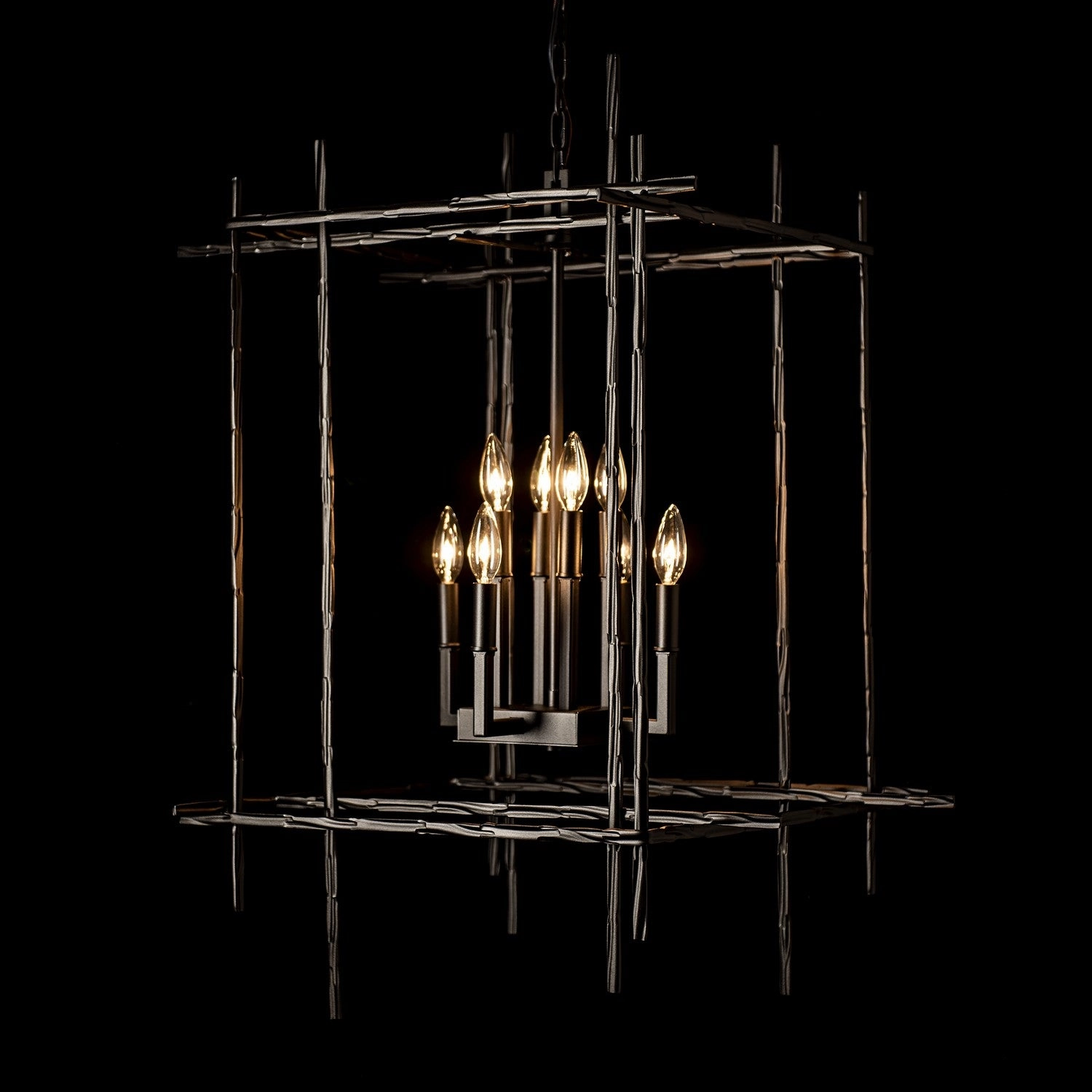 Tura Eight Light Chandelier Oil Rubbed Bronze Designer Ceiling Lights for less