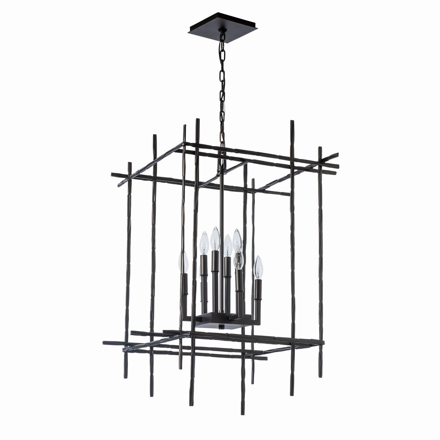 Tura Eight Light Chandelier Oil Rubbed Bronze Designer Ceiling Lights for less