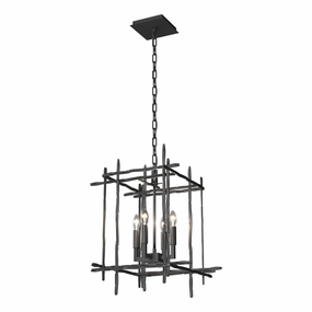 Tura Four Light Chandelier Black Ceiling Lights Lighting outlet store