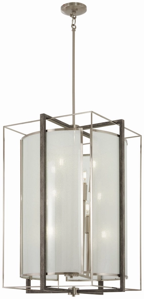 Tyson'S Gate 12 Light Pendant Brushed Nickel W/Shale Wood Ceiling Lights Lighting outlet store