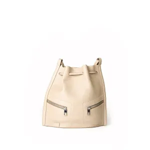 Ursula 2-Way Hobo Backpack Small - Cream Beige