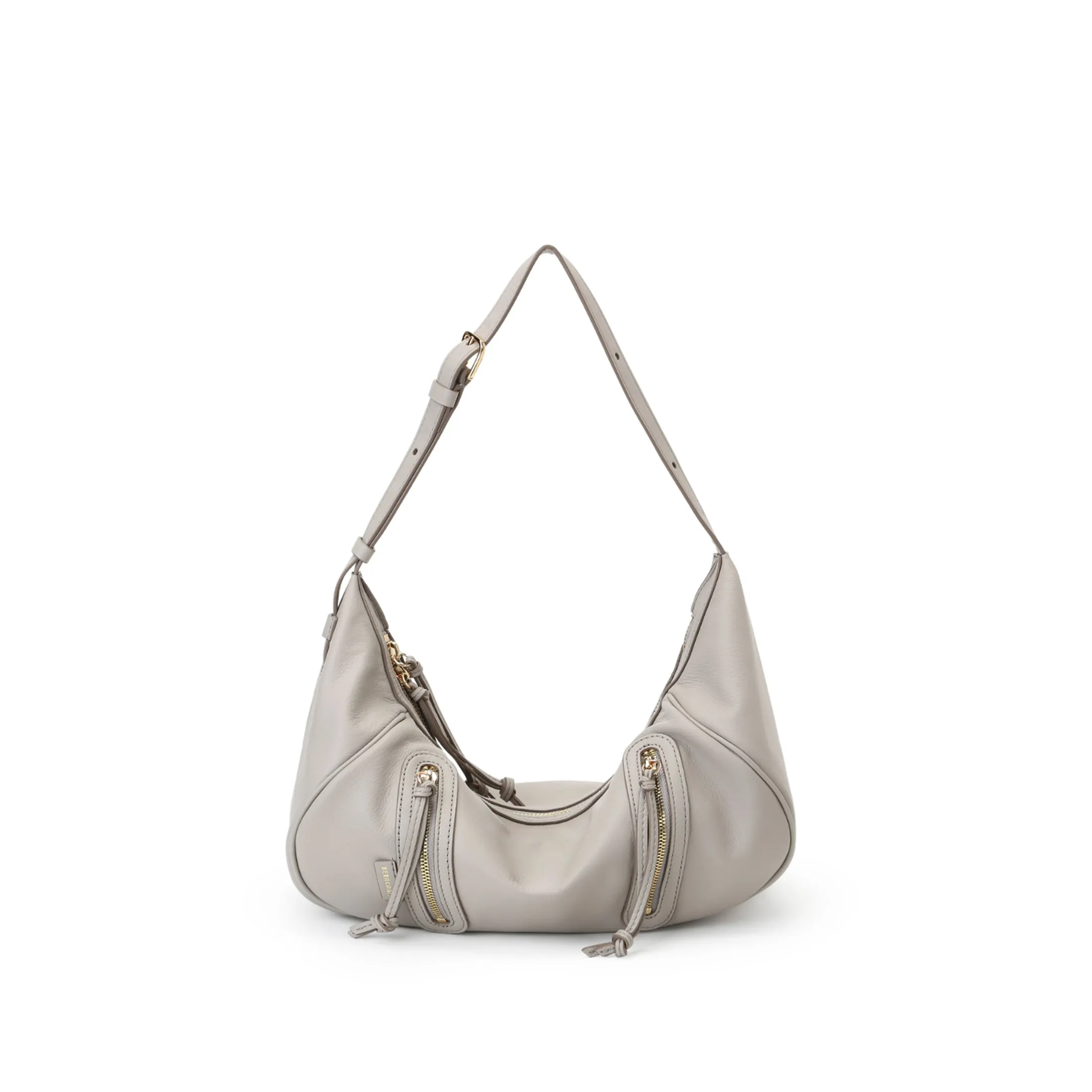 Ursula V11 2-Way Drape Hobo / Crossbody Bag Small - Grey