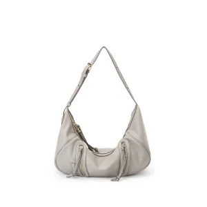 Ursula V11 2-Way Drape Hobo / Crossbody Bag Small - Grey
