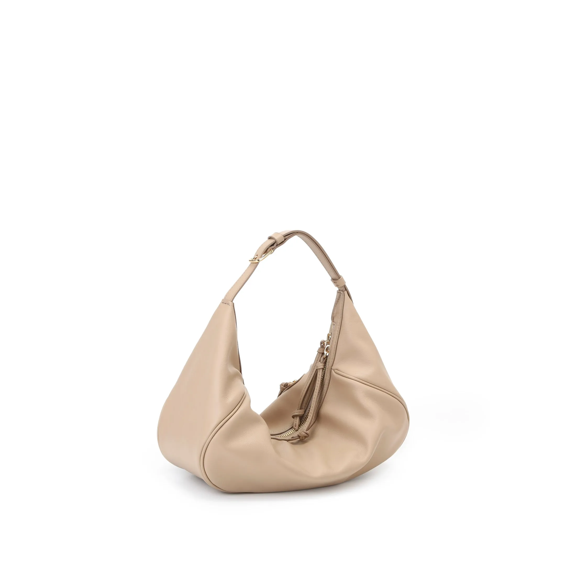 Ursula V11 2-Way Drape Hobo / Crossbody Bag Small - Toffee