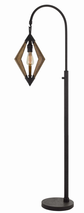 Valence One Light Floor Lamp Black/Wood Desk Lamps Lighting sale online