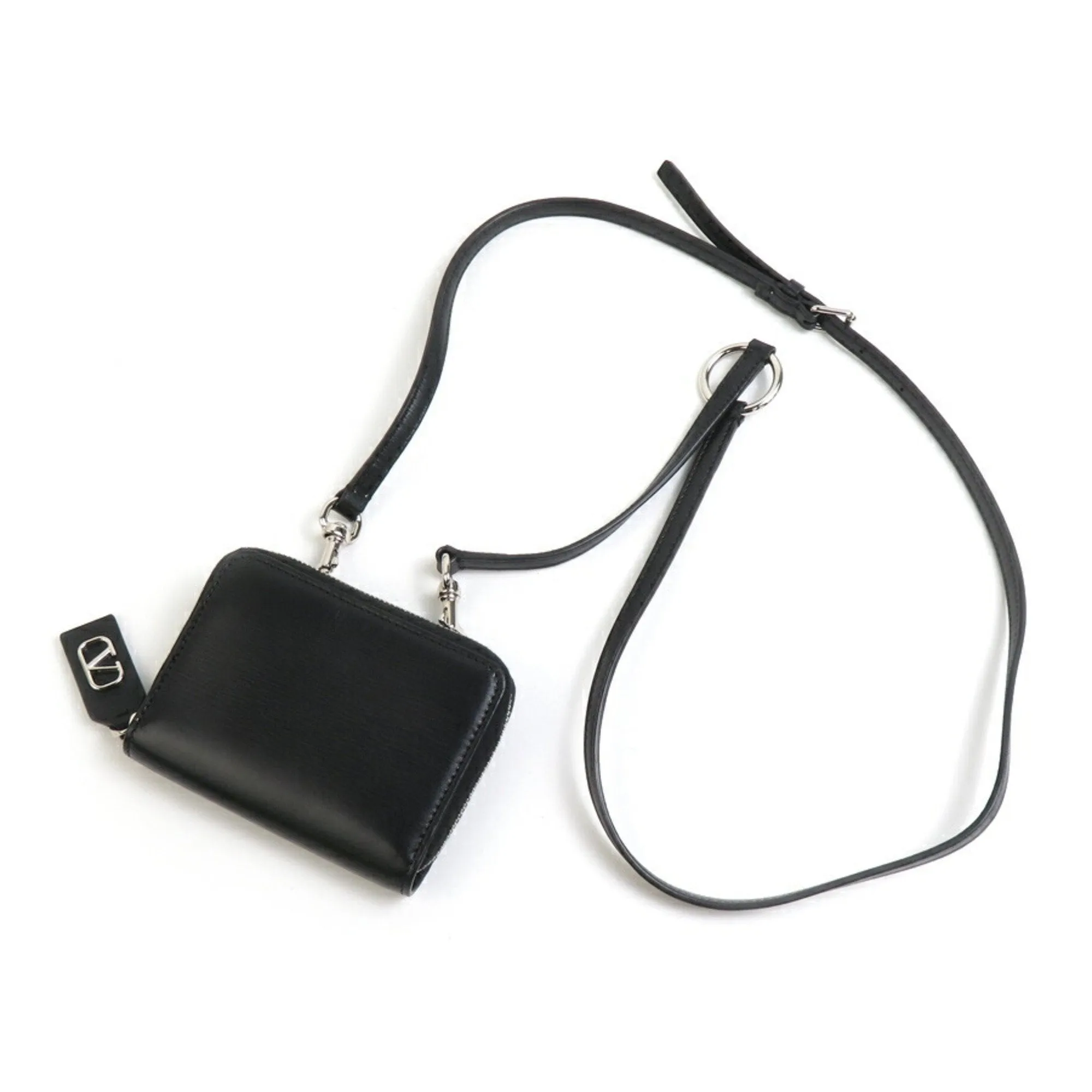 Valentino Garavani Leather Coin Purse/Coin Case (Pre-Owned)