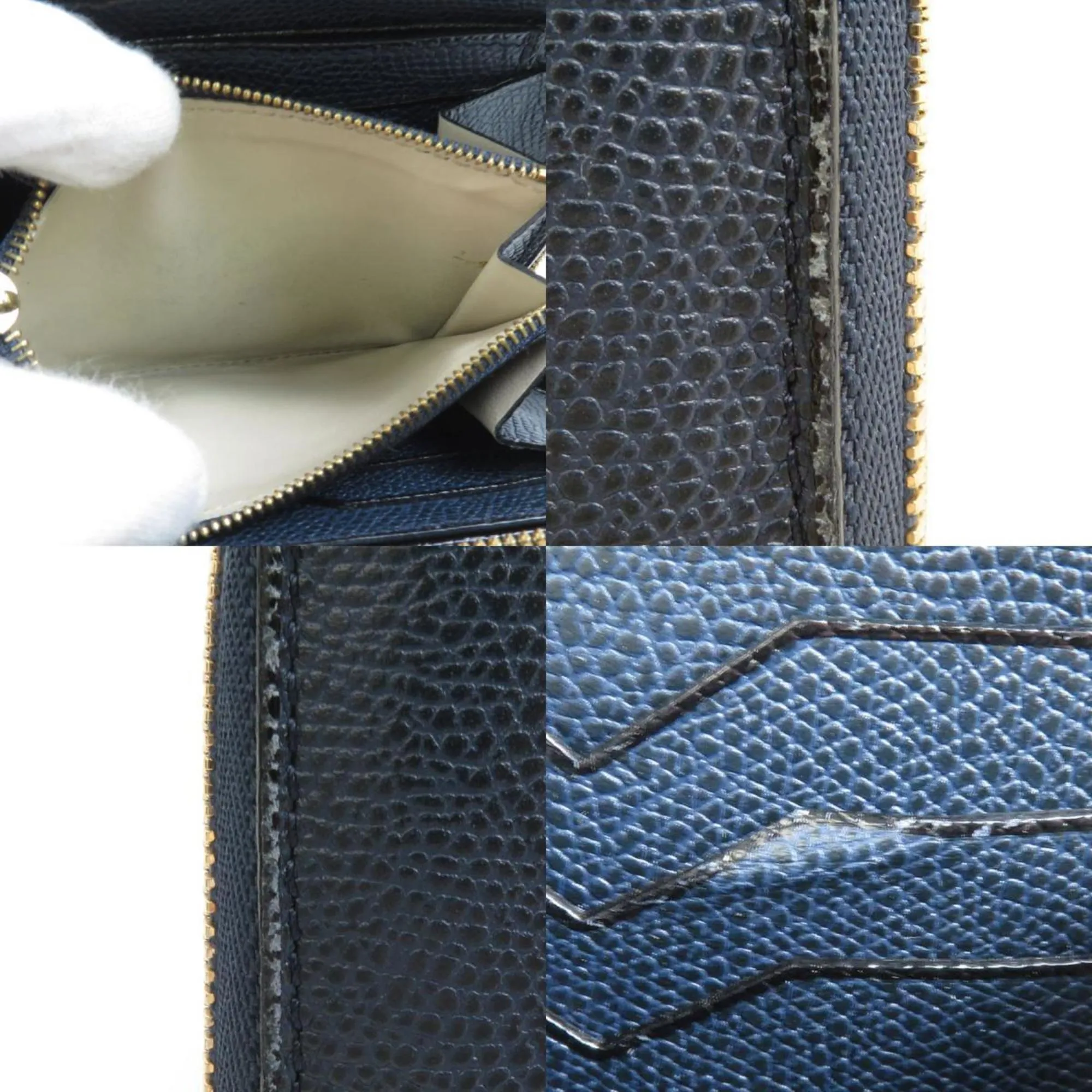 Valextra  Leather Coin Purse/Coin Case (Pre-Owned)