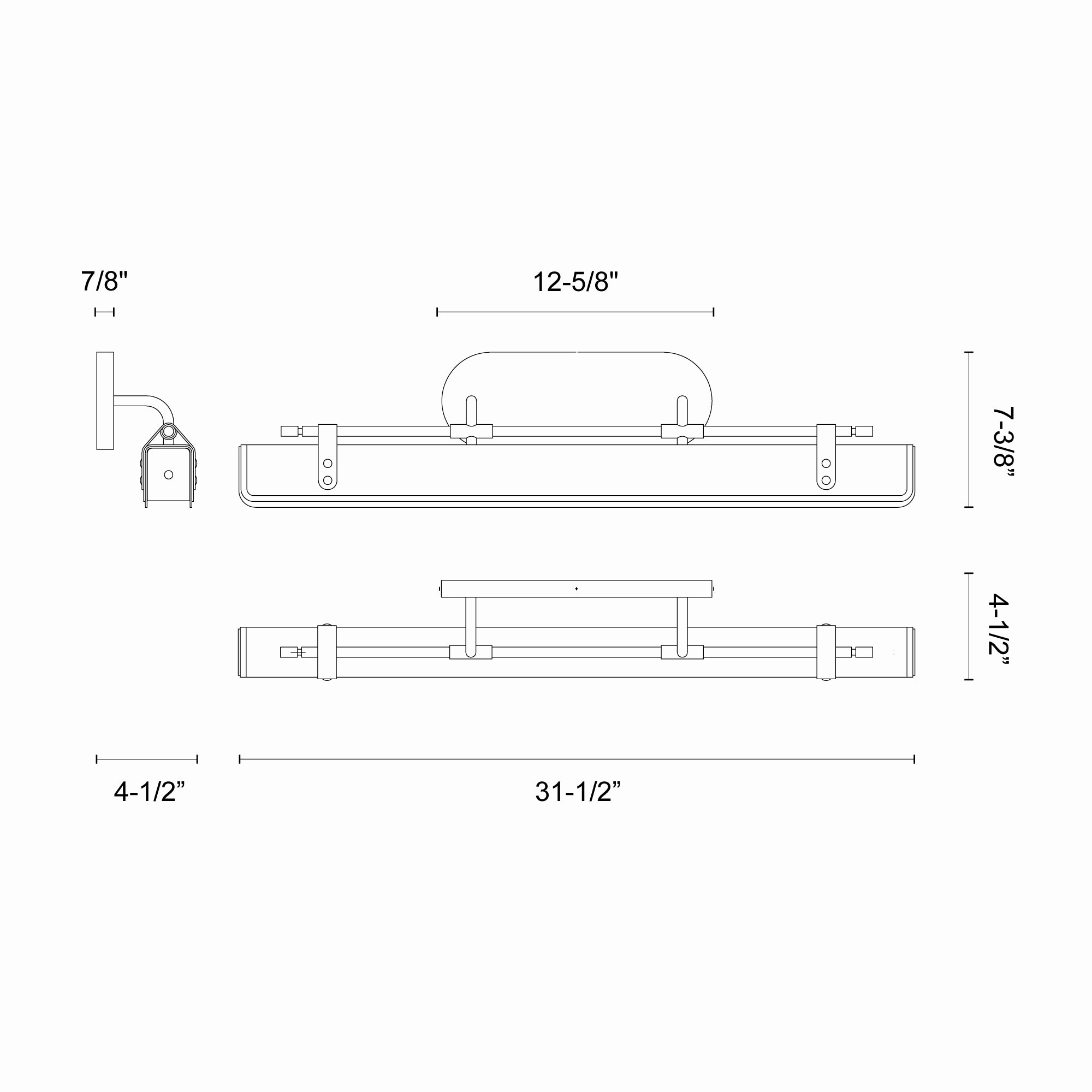 Valise LED Wall Sconce Aged Nickel/Tuxedo Leather Wall Light Fixtures online shop