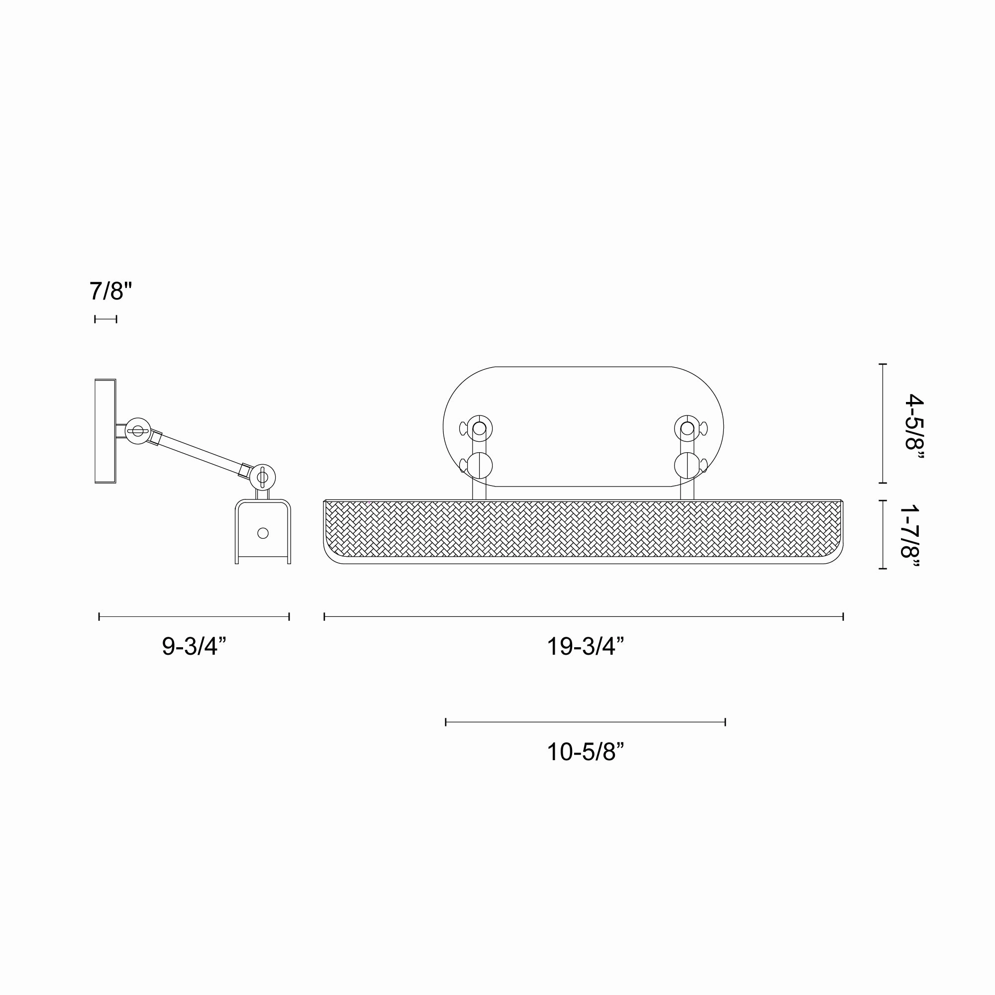 Valise Picture LED Wall Sconce Vintage Brass/Tuxedo Leather LED Wall Lights store discount