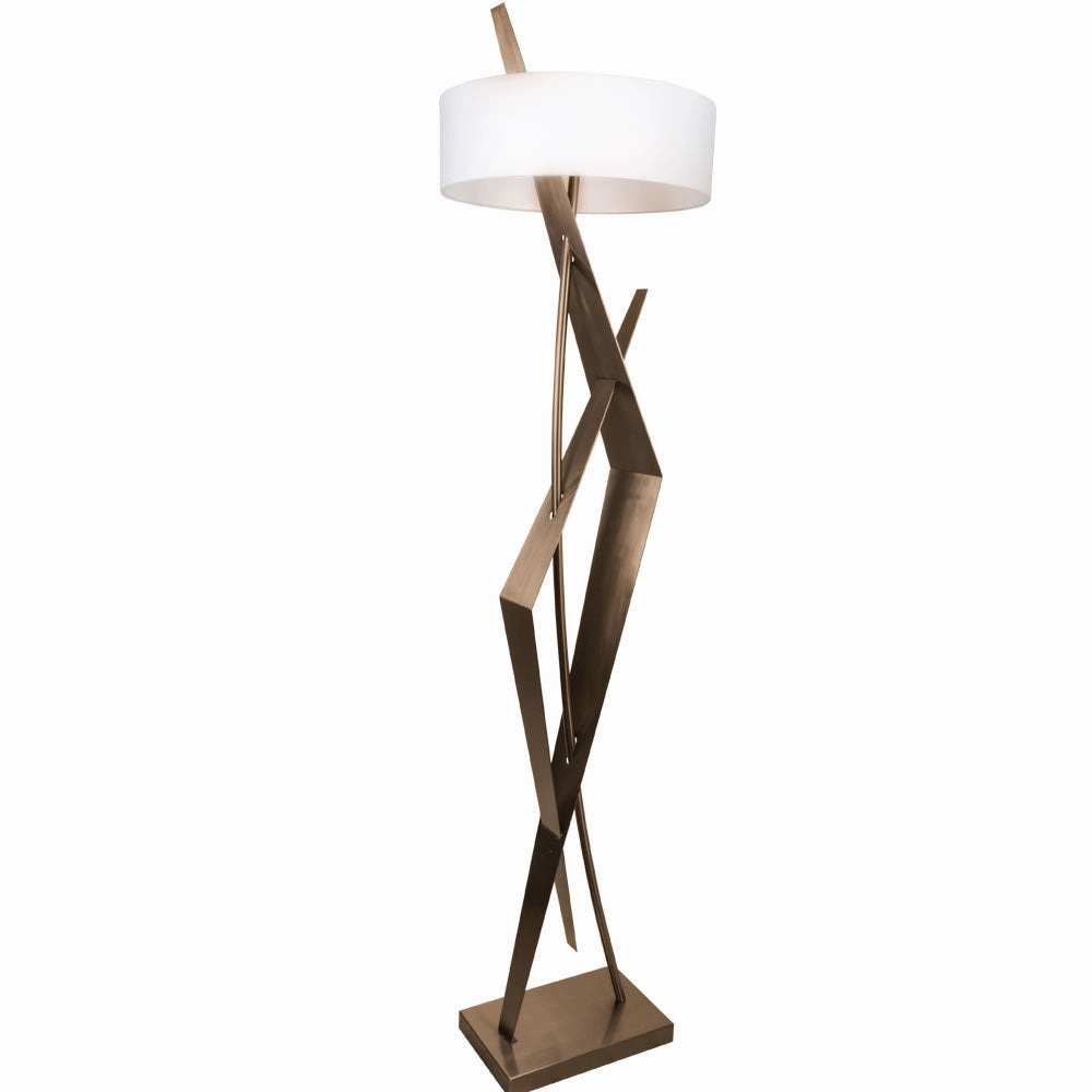 Van Teal Lighting 723781 Gold Coast Three Light Floor Lamp Torchiere Lamp Gold, Champ, Gld Leaf Buy Lamps cheap online
