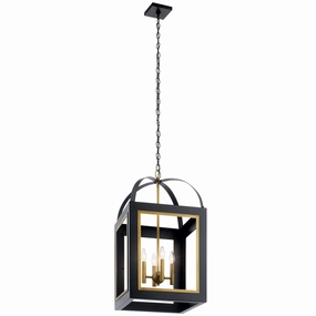Vath Four Light Foyer Pendant Black Ceiling Lights Lighting free shipping