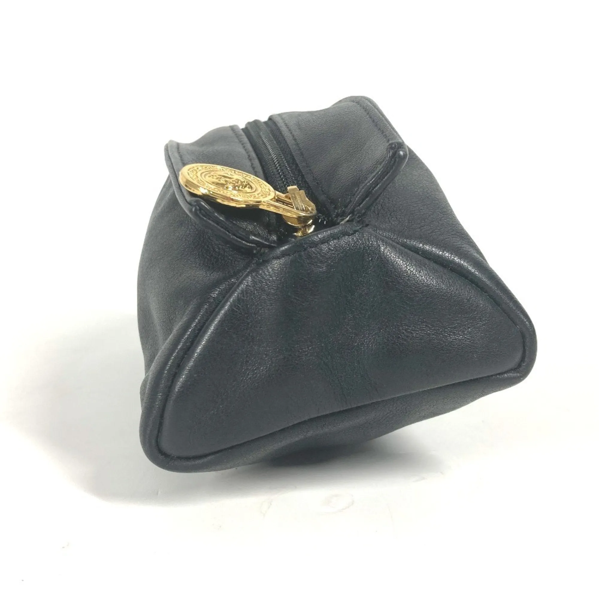 Versace gold Leather Pouch (Pre-Owned)