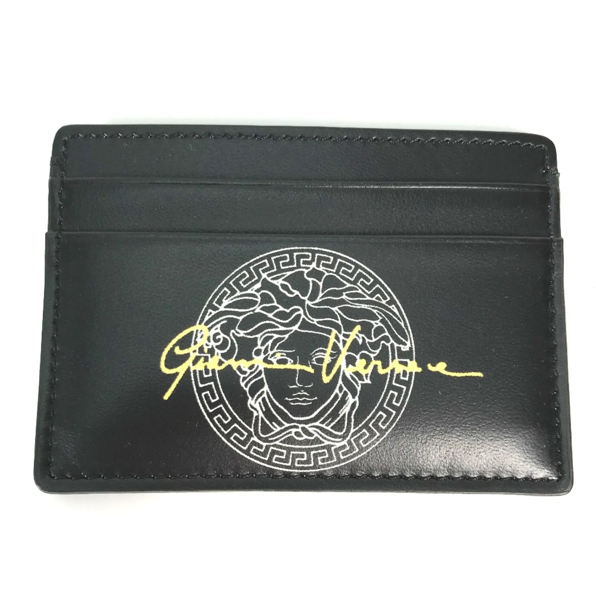 Versace  Leather Card Case (Pre-Owned)