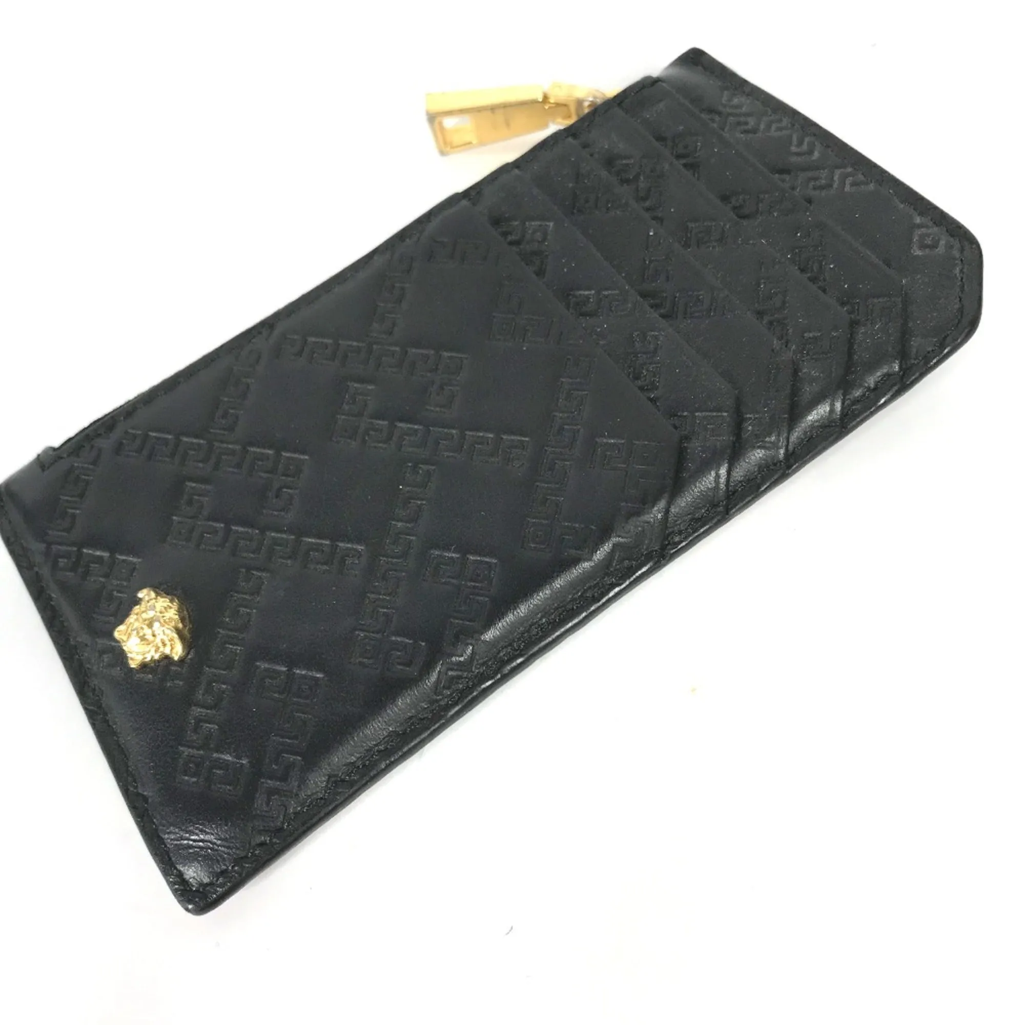Versace  Leather Coin Purse/Coin Case (Pre-Owned)