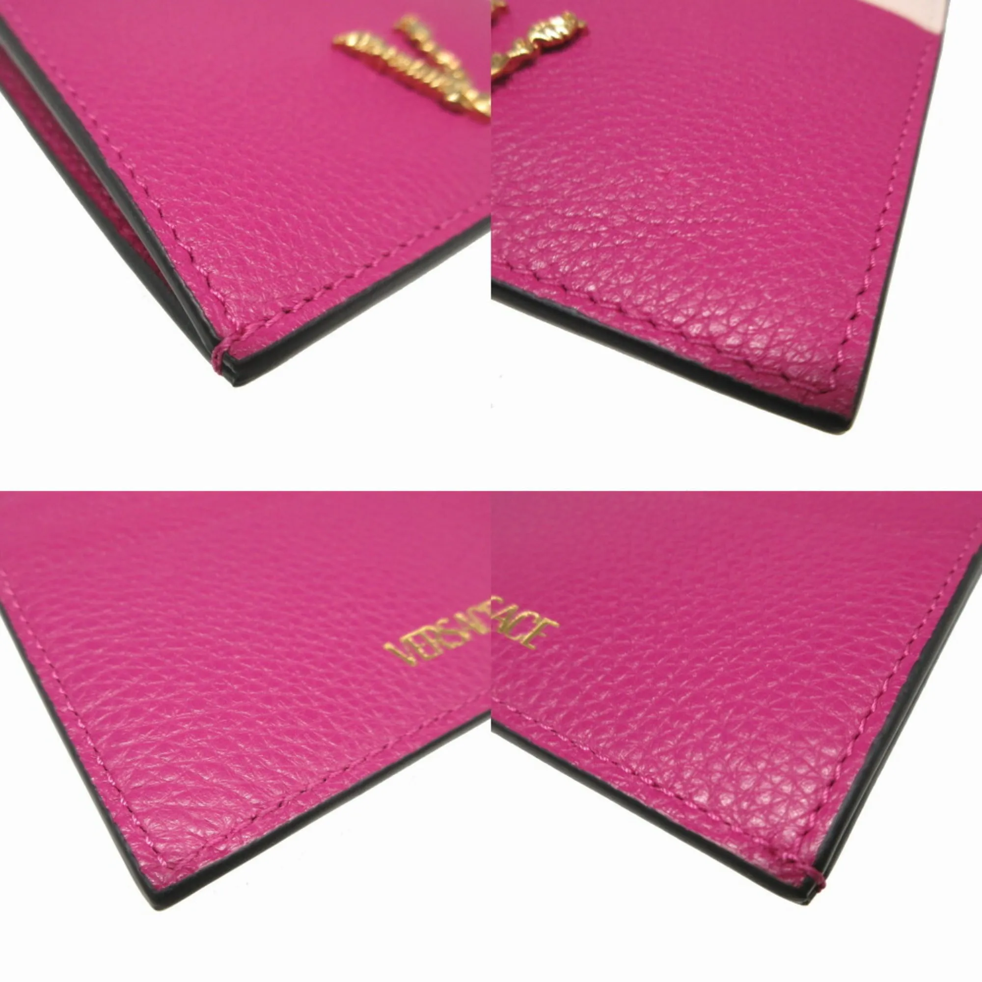 Versace  Leather Coin Purse/Coin Case (Pre-Owned)
