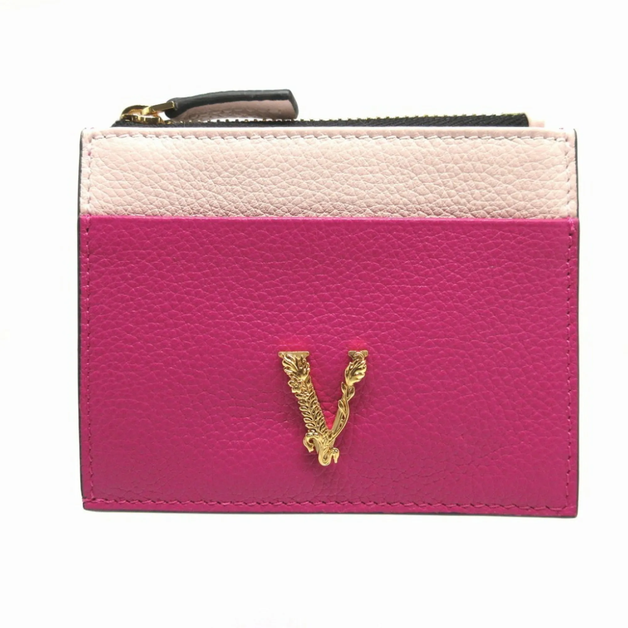 Versace  Leather Coin Purse/Coin Case (Pre-Owned)