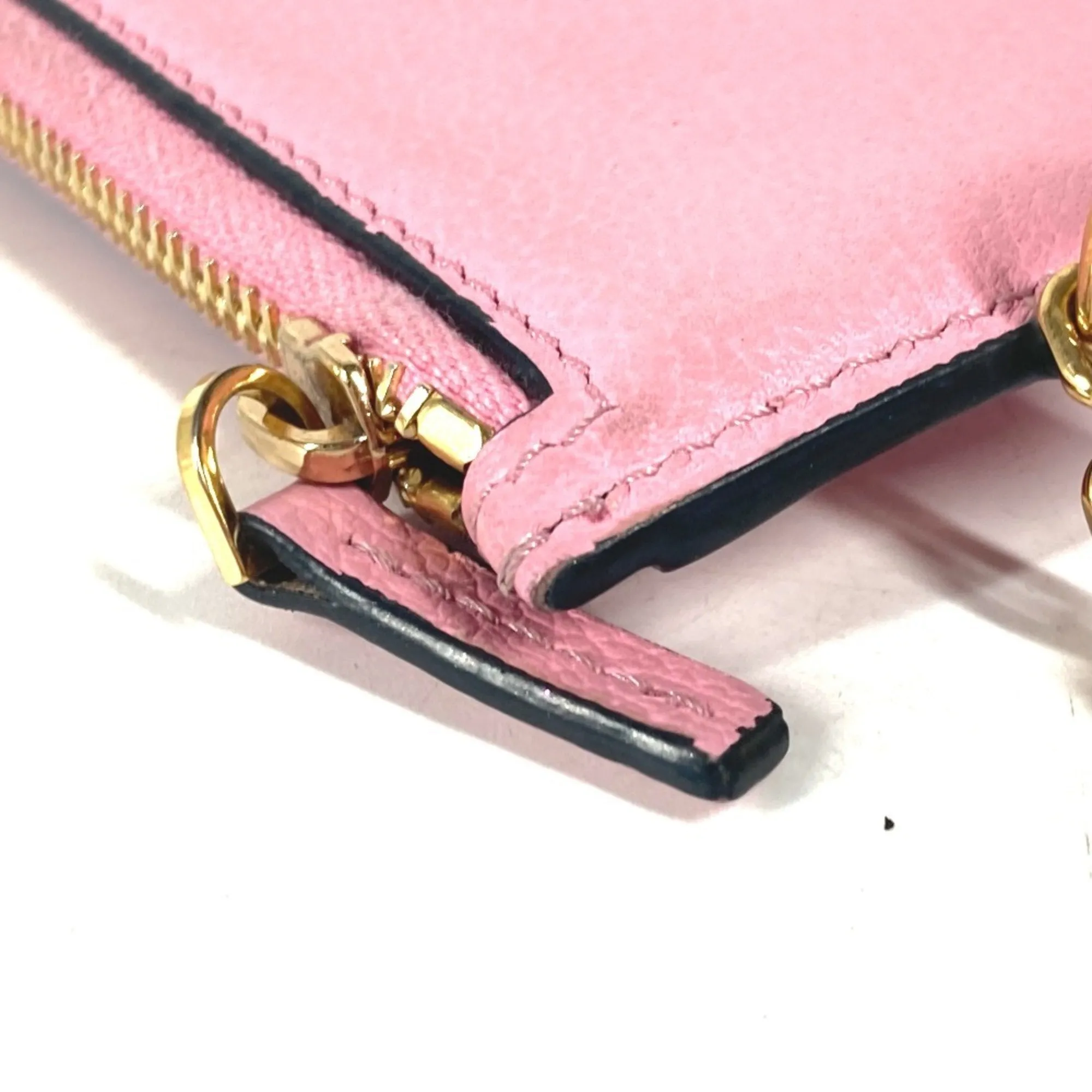 Versace  pink Leather Coin Purse/Coin Case (Pre-Owned)