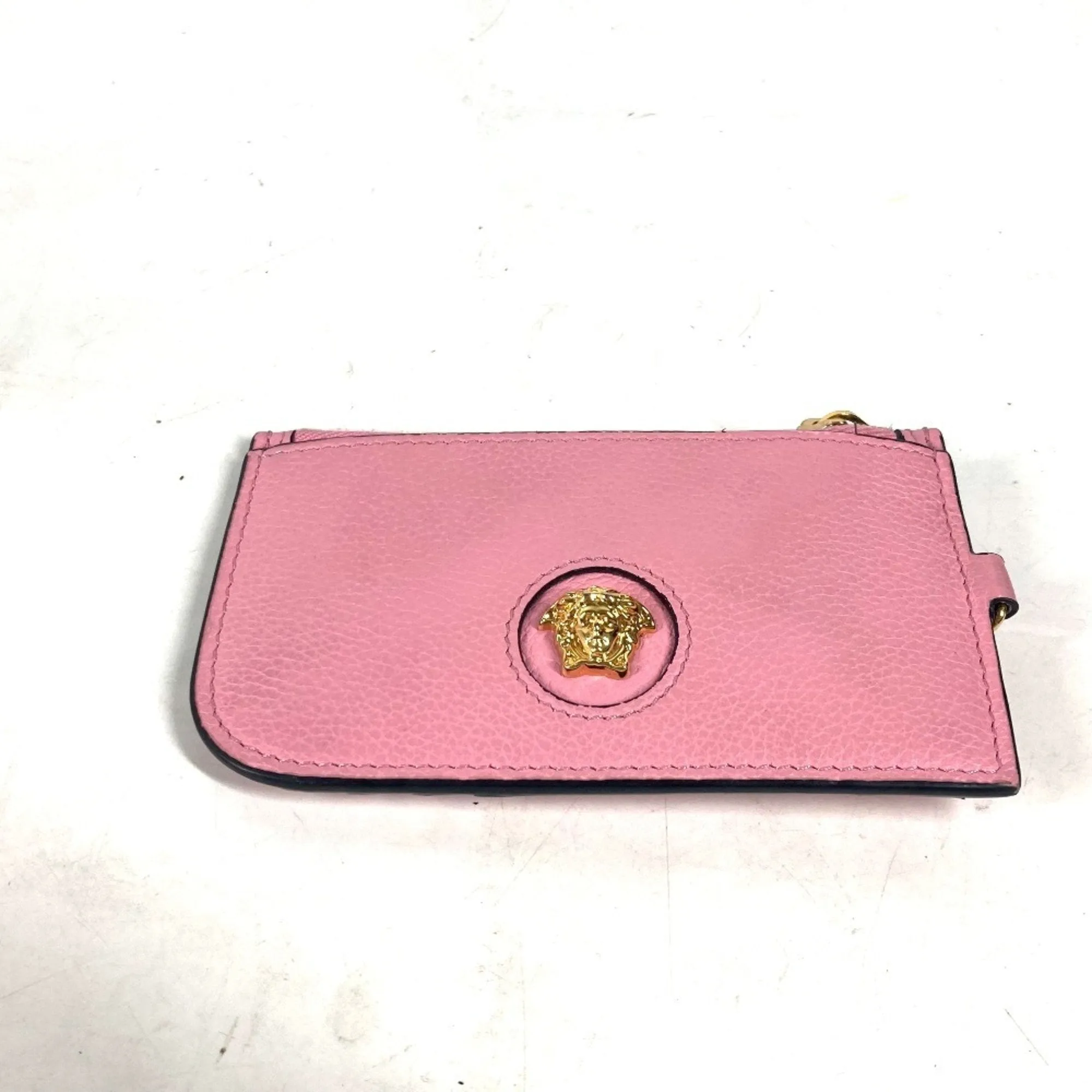 Versace  pink Leather Coin Purse/Coin Case (Pre-Owned)