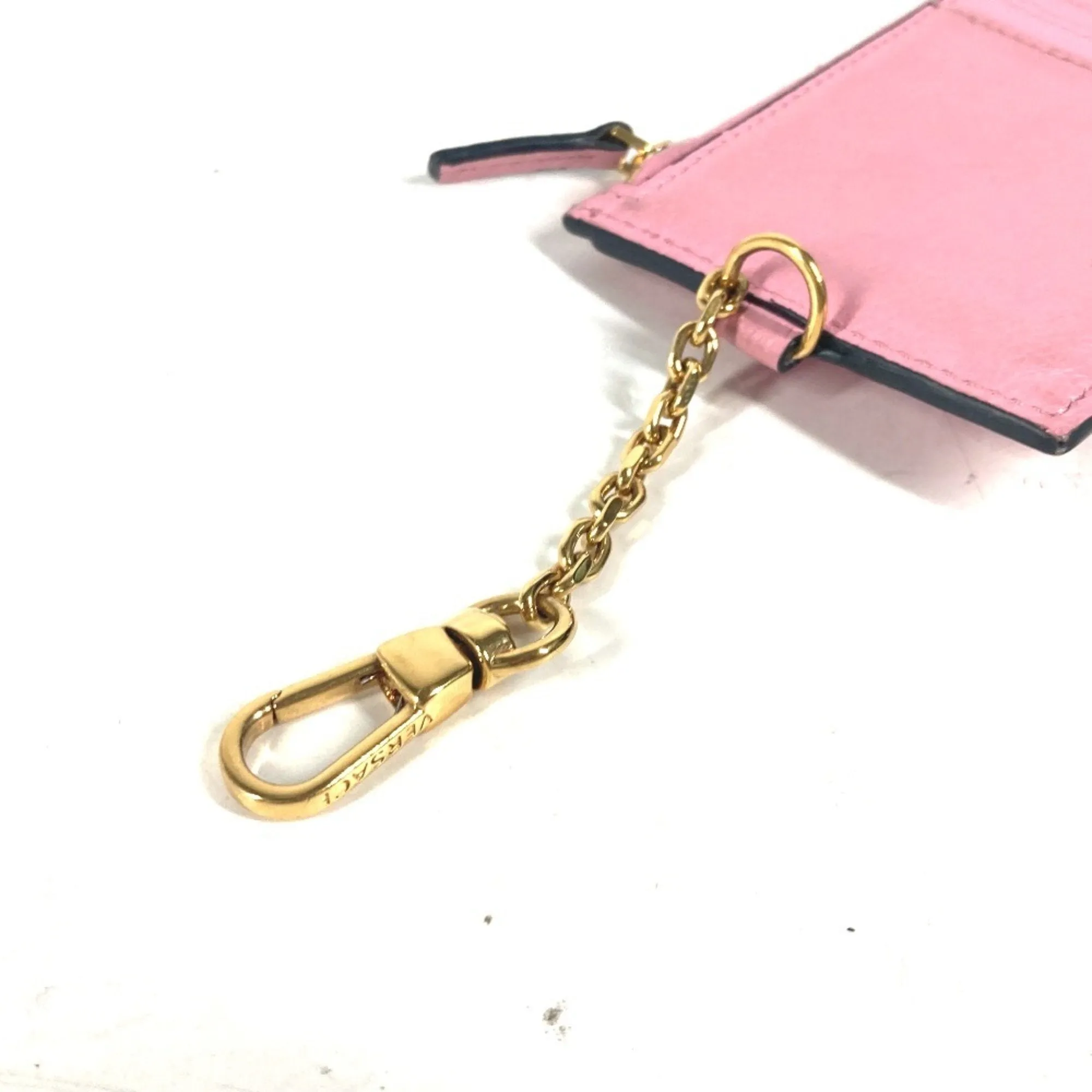 Versace  pink Leather Coin Purse/Coin Case (Pre-Owned)