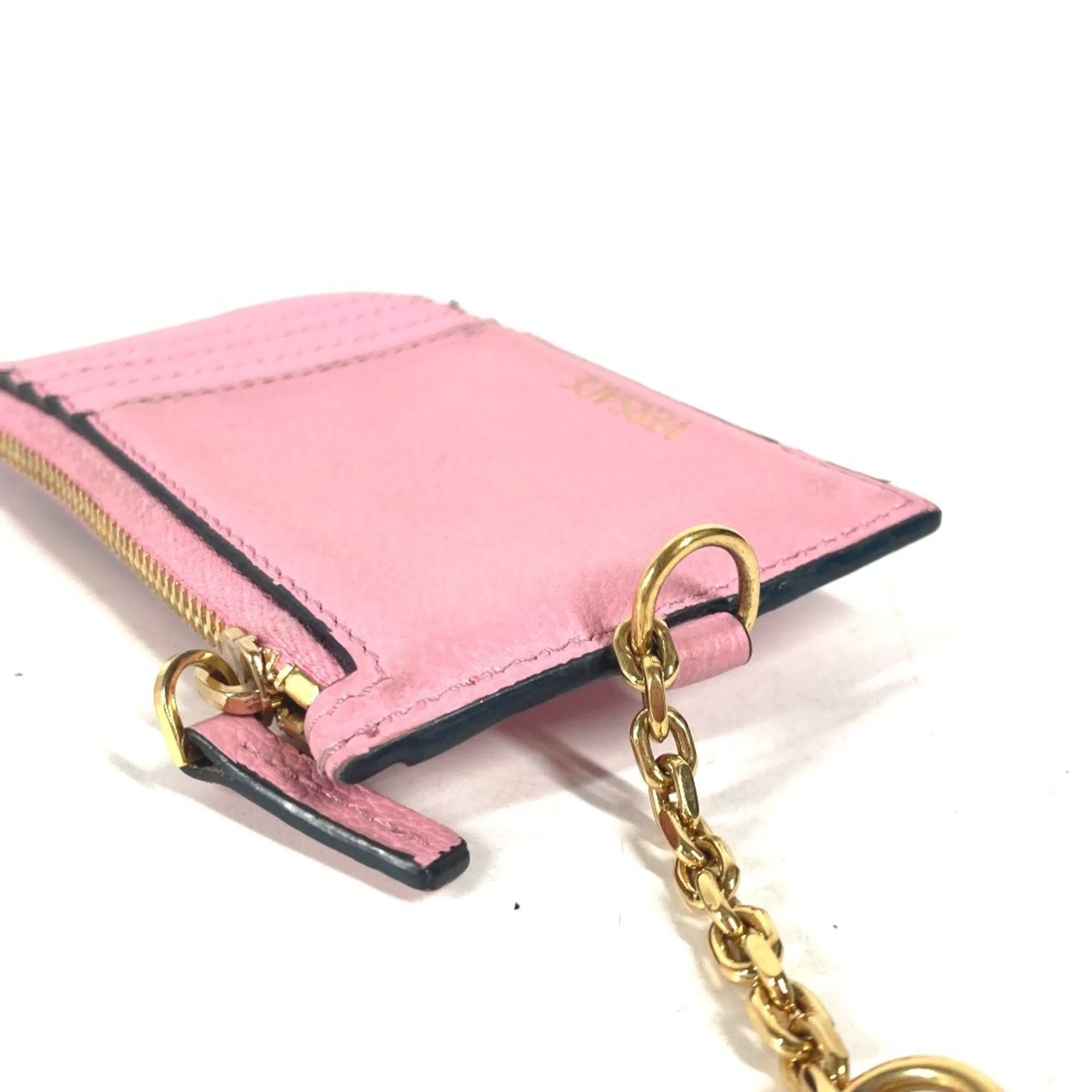 Versace  pink Leather Coin Purse/Coin Case (Pre-Owned)