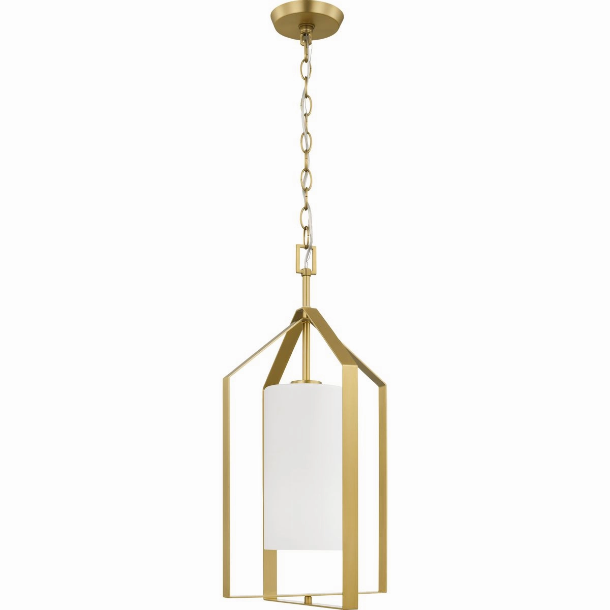 Vertex One Light Foyer Pendant Brushed Gold Cheap Ceiling Lights available