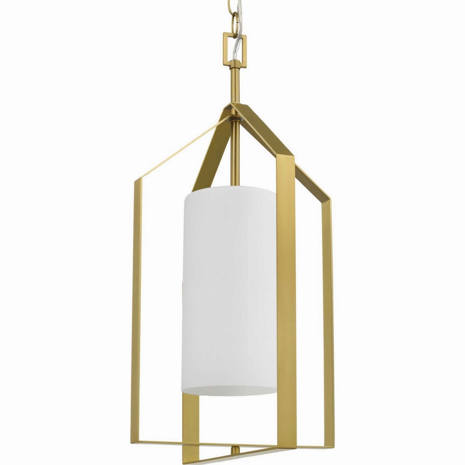 Vertex One Light Foyer Pendant Brushed Gold Ceiling Lights Lighting cheap deals