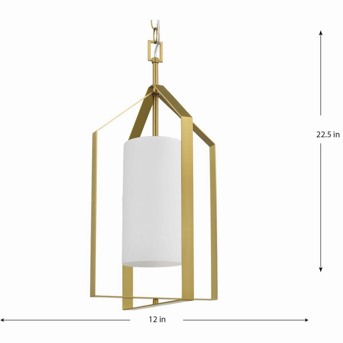 Vertex One Light Foyer Pendant Brushed Gold Cheap Ceiling Lights available