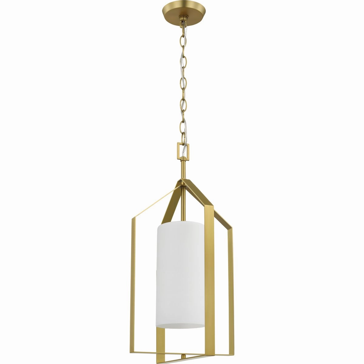 Vertex One Light Foyer Pendant Brushed Gold Cheap Ceiling Lights available