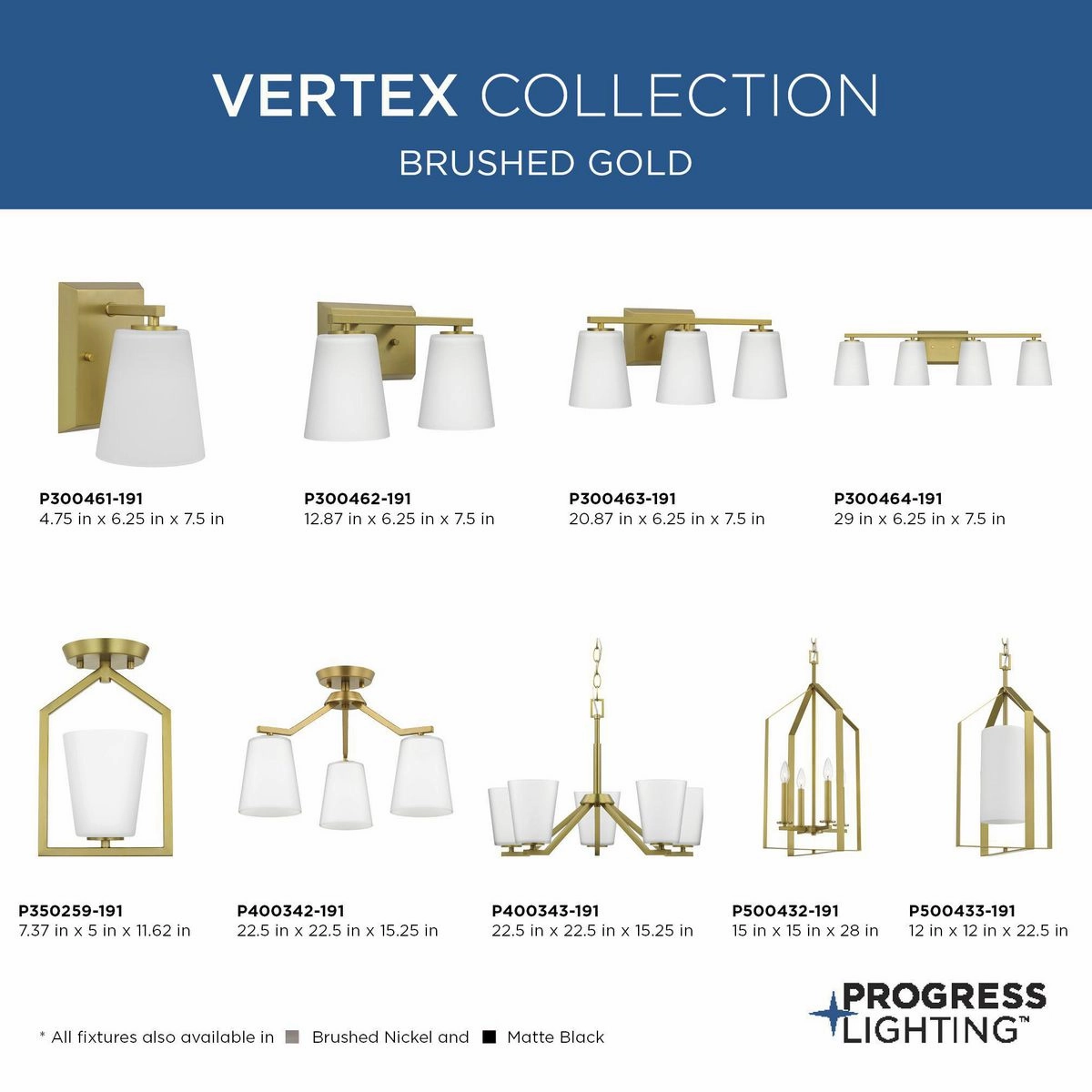 Vertex One Light Foyer Pendant Brushed Gold Cheap Ceiling Lights available