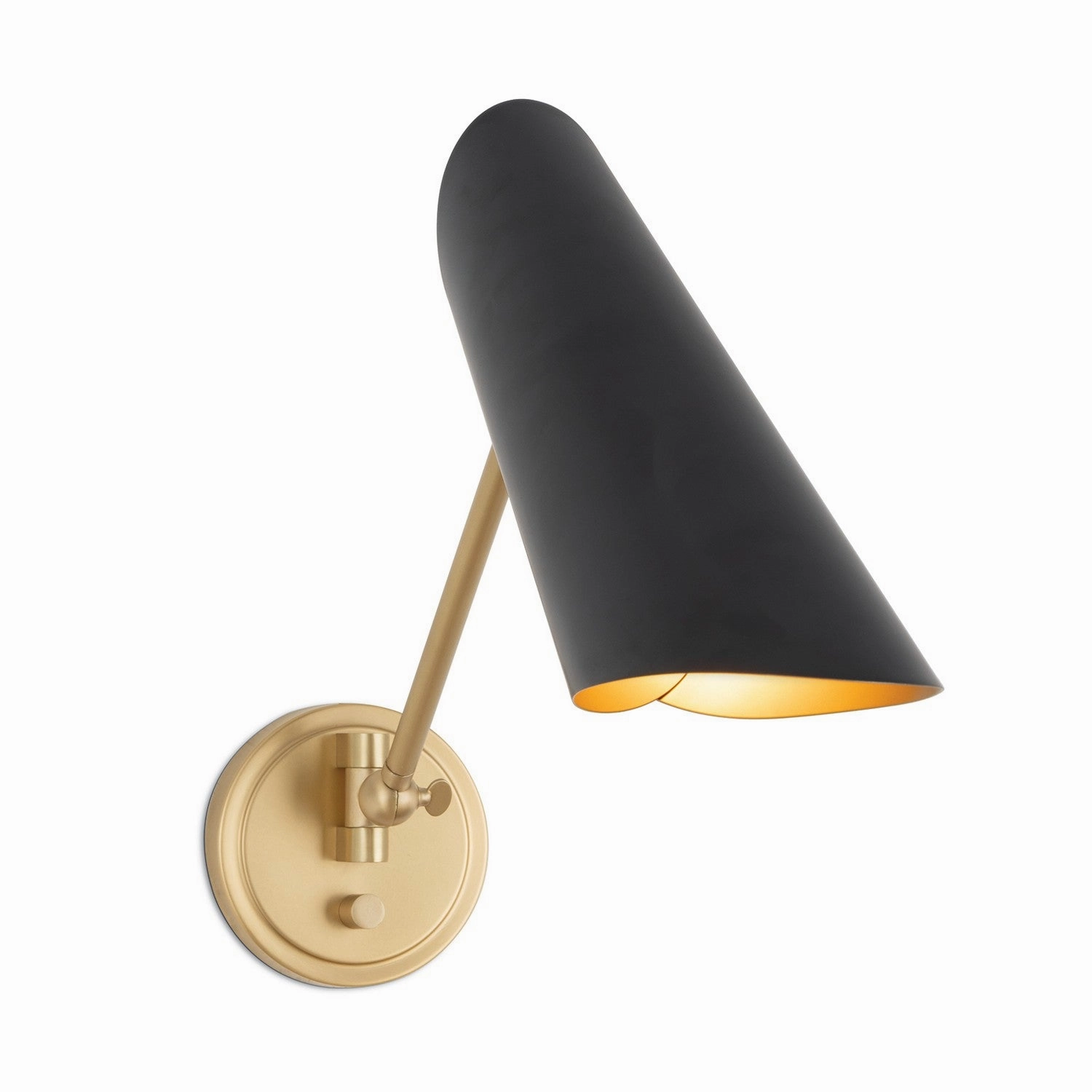 Vest One Light Wall Sconce Blackened Brass Wall Lights for decor discount