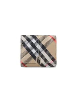 Vintage Check" Bifold Wallet - Multicolor