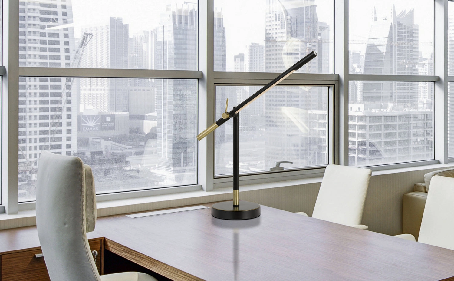 Virton LED Desk Lamp Black/Antique Brass Desk Lamps online discount