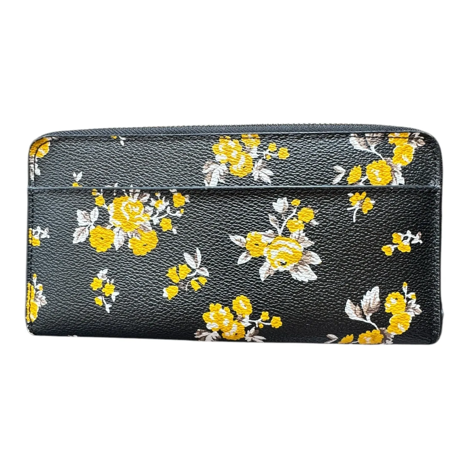 Wallet Designer By Coach In Black & Yellow, Size:Large